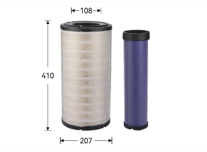 GA3100 Air filter Height (mm) 410, Outer diameter (mm) 207