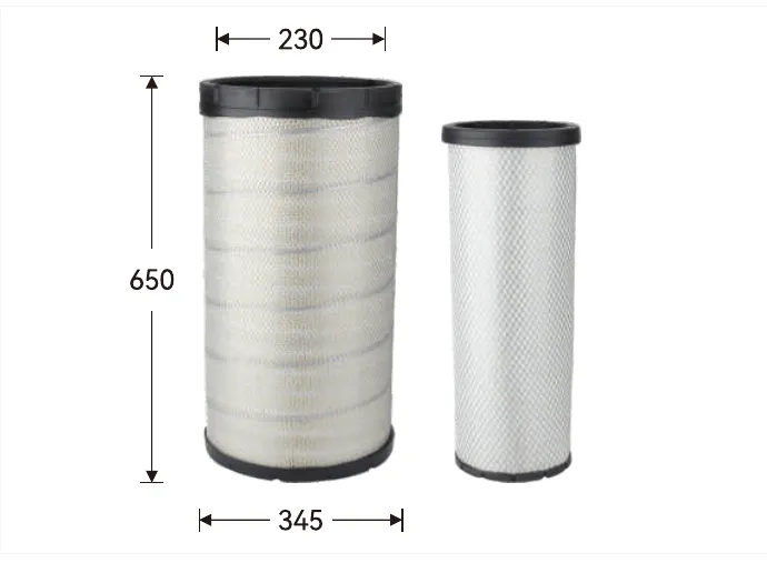 GA4403 Air filter Top / inner diameter (mm) 230, Height (mm) 650, Outer diameter (mm) 3454