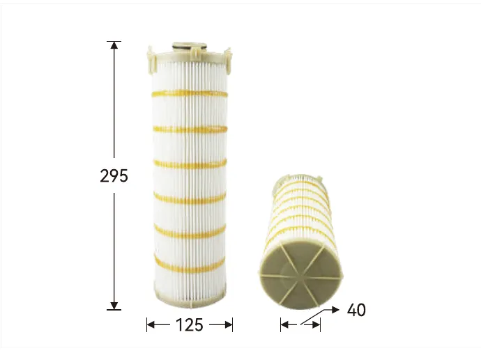 GH1163 Hydraulic filter Height (mm) 295, Outer diameter (mm) 125