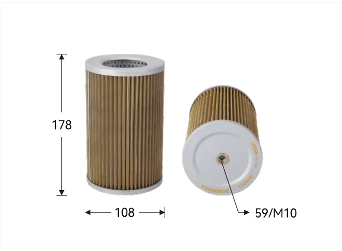 GH5210 Hydraulic filter Height (mm) 178, Outer diameter (mm) 108
