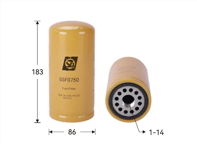 GSF00750 Filtro de combustível Diâmetro externo (mm) 86