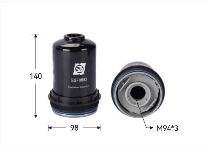 GSF0682 Fuel filter Height (mm) 140, Outer diameter (mm) 98