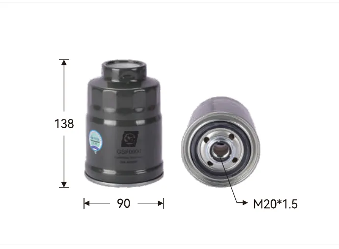 GSF0900 Fuel filter Height (mm) 138, Outer diameter (mm) 90