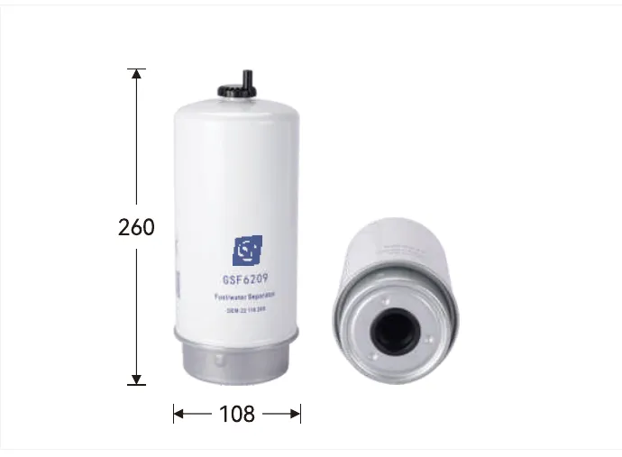 GSF6209 Fuel filter Height (mm) 260, Outer diameter (mm) 108