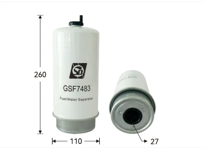 GSF7483 Топливный фильтр Высота (мм) 260, Наружный диаметр (мм) 110