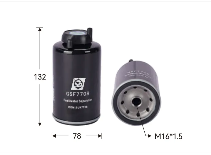 GSF7708 Fuel filter Height (mm) 132, Outer diameter (mm) 78