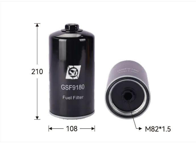 GSF9180 Fuel filter Height (mm) 210, Outer diameter (mm) 108