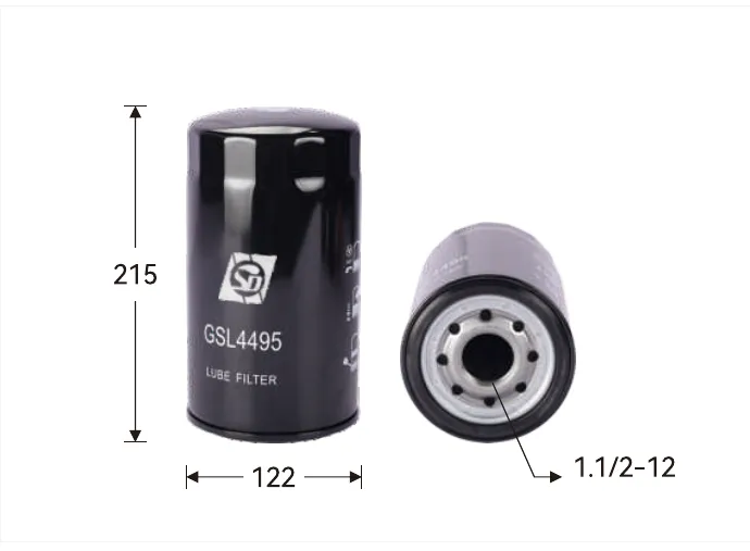 GSL4495 Oil filter Height (mm) 215, Outer diameter (mm) 122, Thread 1.1/2-12