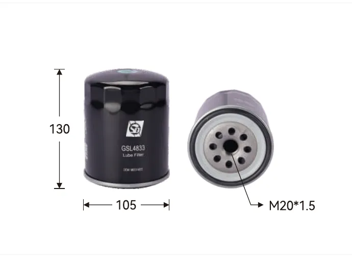 GSL4833 Oil filter Height (mm) 130