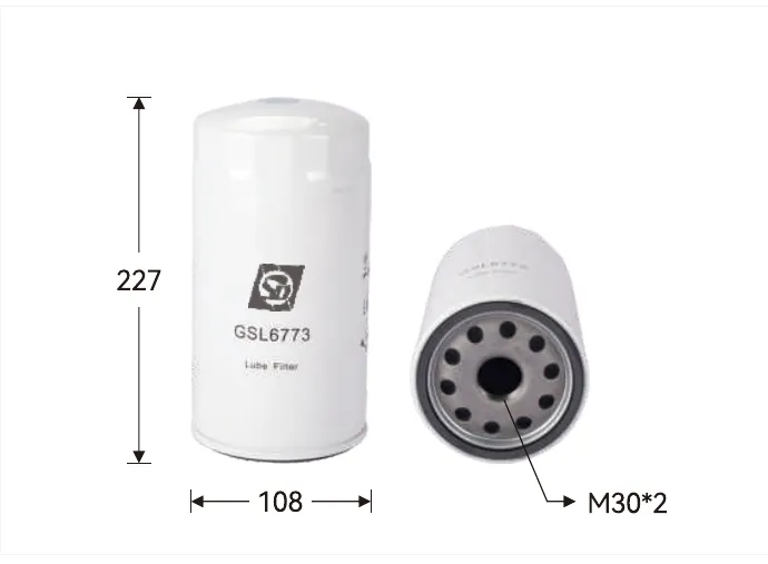 GSL6773 Filtro de aceite Altura (mm) 227, Diámetro exterior (mm) 108
