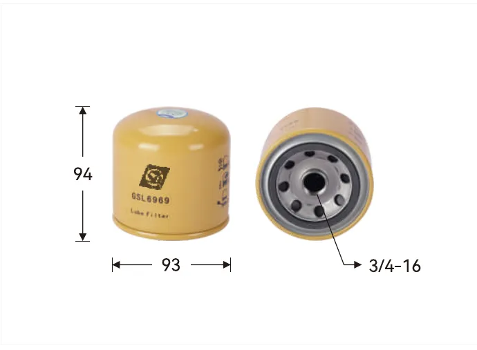 GSL6969 Oil filter Height (mm) 94, Thread 3/4-16