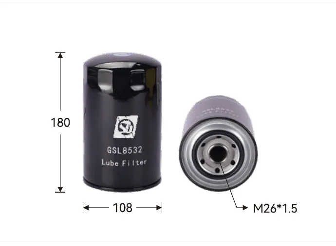 GSL8532 Oil filter Height (mm) 180, Outer diameter (mm) 108