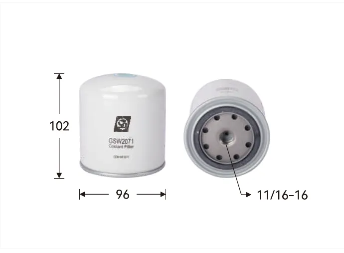 GSW2071 Filtro de refrigerante Altura (mm) 102, Rosca 11/16-16